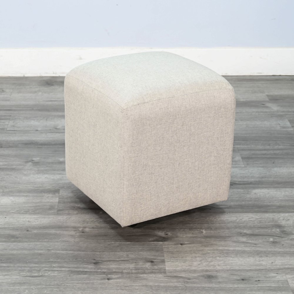 Gibson Ottoman Cushion Stool with Casters. Picture 2