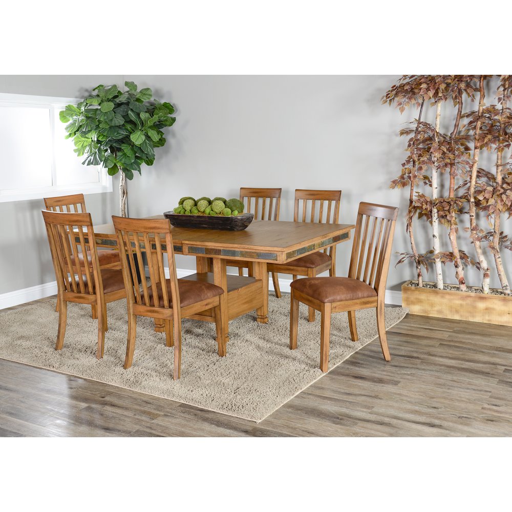 Sedona 42" Traditional Wood Dining Set. Picture 2