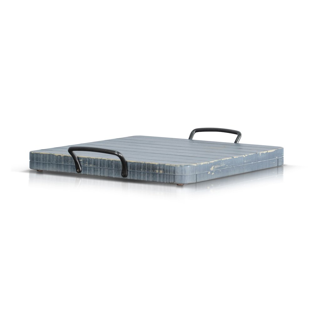Ocean Blue Ottoman Tray. Picture 1