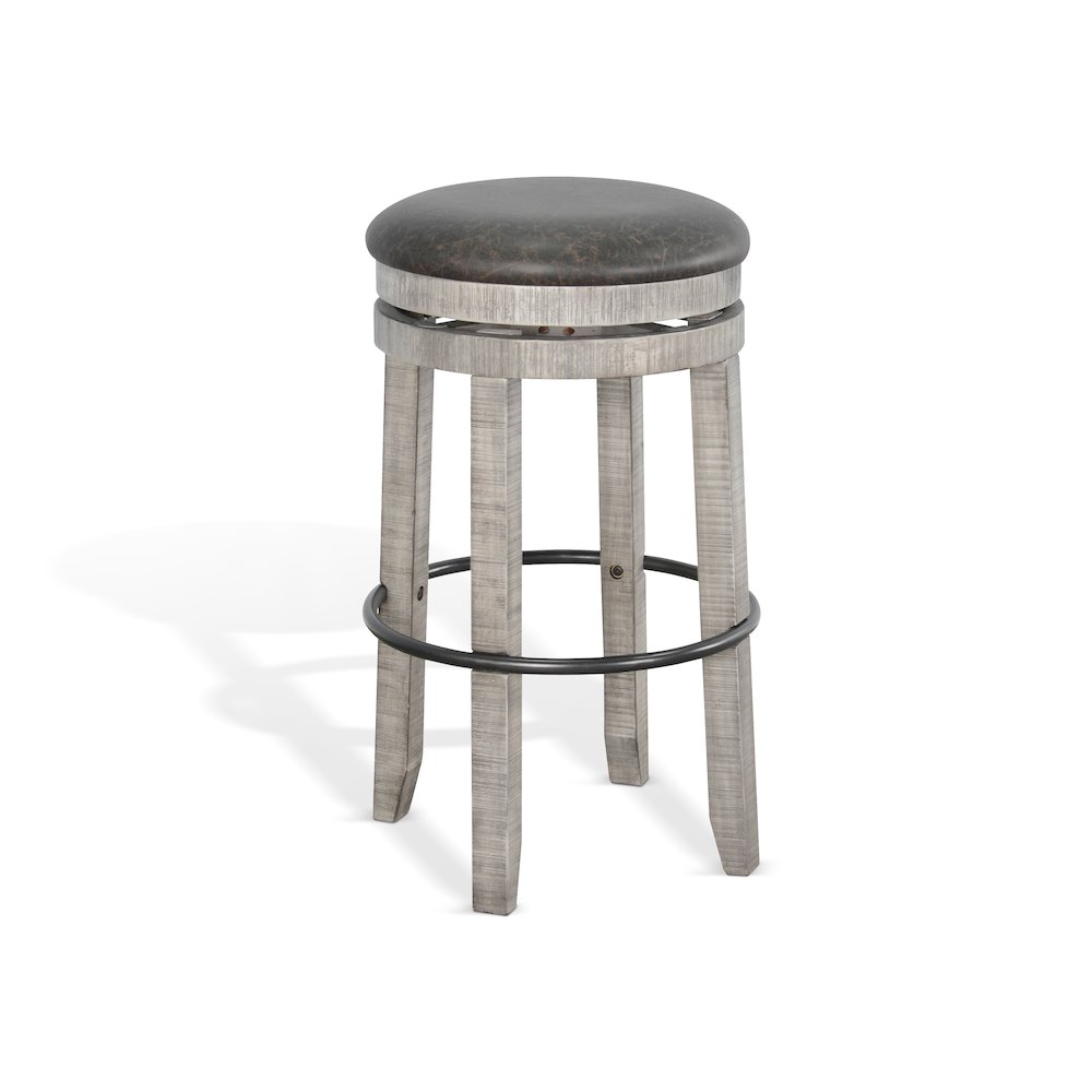 Bar Swivel Stool, Cushion Seat (Set of 2). Picture 1