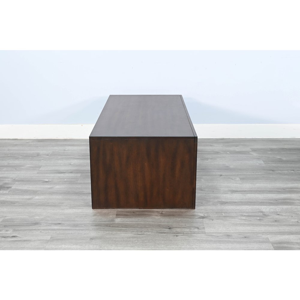 Coffee Table with Sliding Doors & Casters. Picture 3