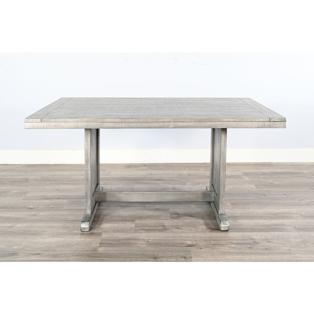 Rectangular Wood Dining Table, Alpine Grey. Picture 4