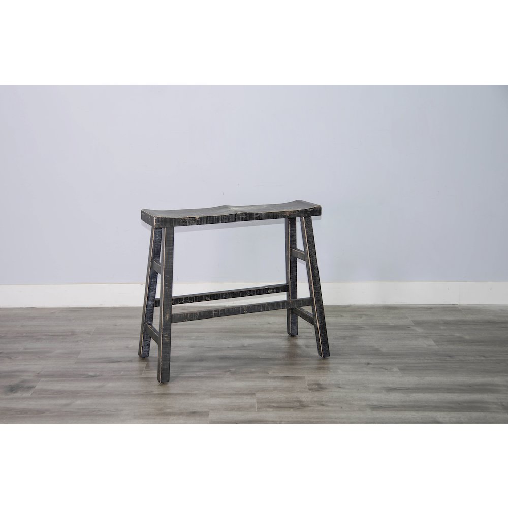 Black Sand 30'H Bench, Wood Seat. Picture 4