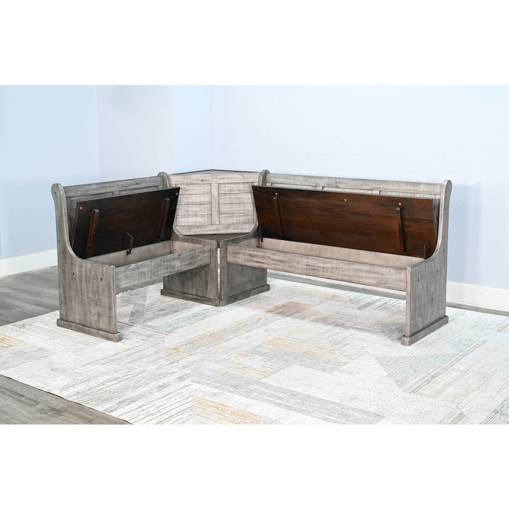 Wood Breakfast Nook Dining Set. Picture 5