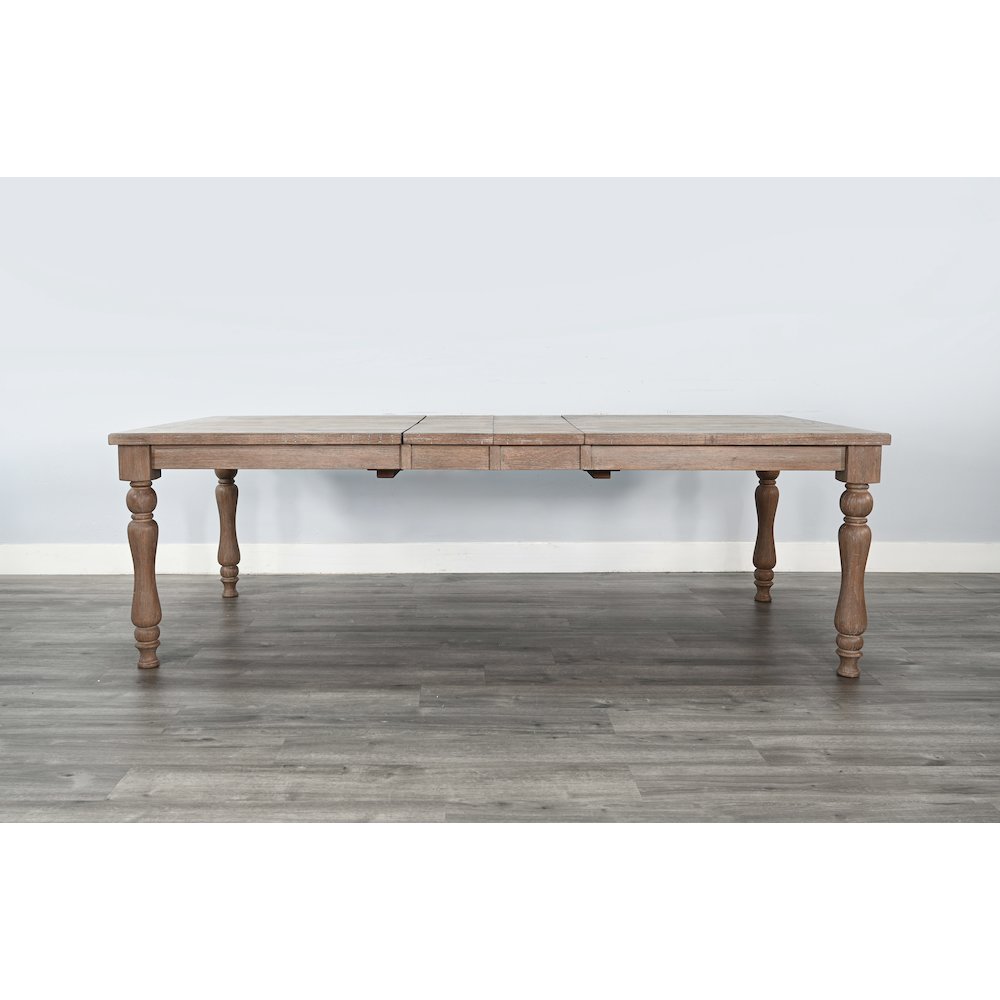 Sierra Rectangular Extension Dining Table with Turned Legs. Picture 3
