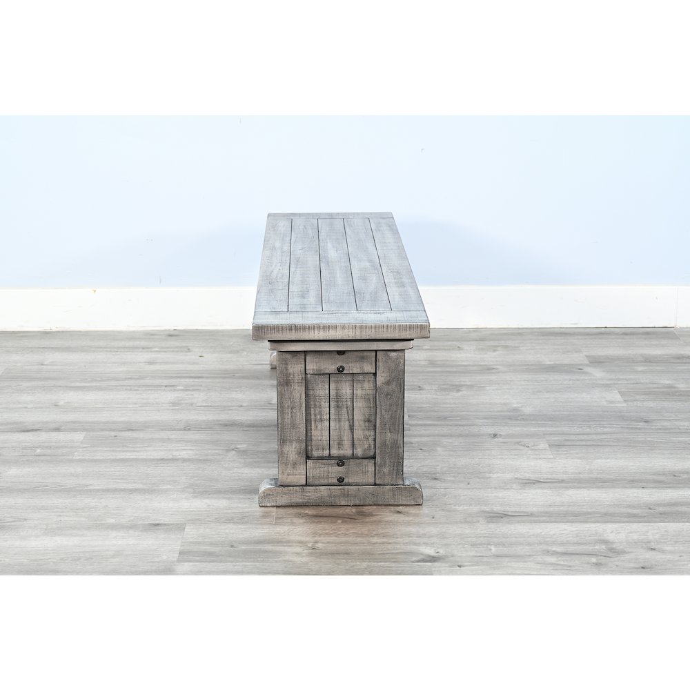 Wood Side Bench, Alpine Grey. Picture 3
