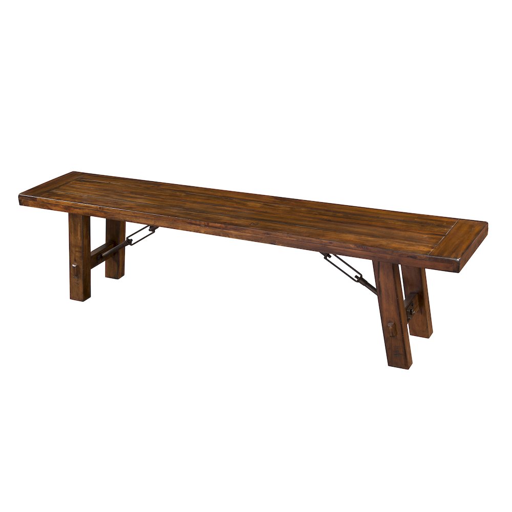Dining Bench with Turnbuckle Accents. Picture 1