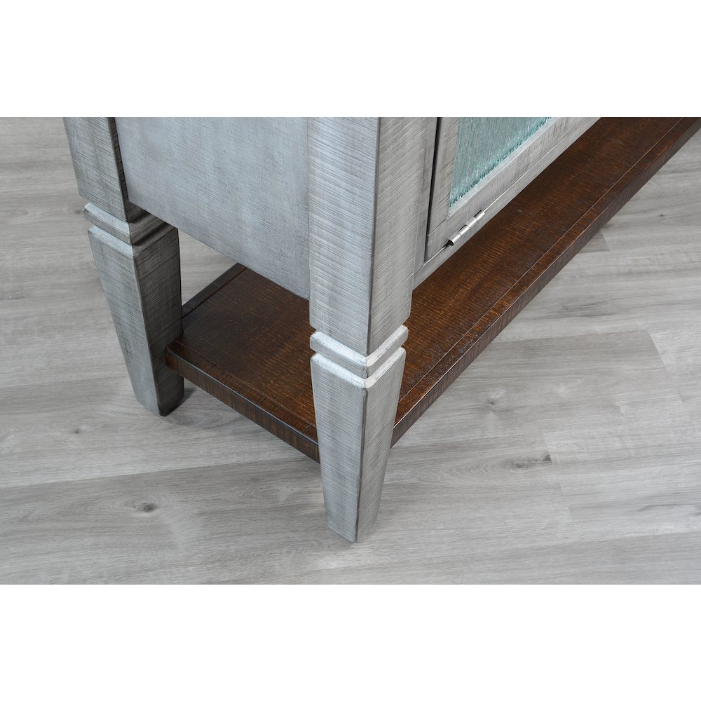 Homestead Hills Alpine Grey Wood Server. Picture 8