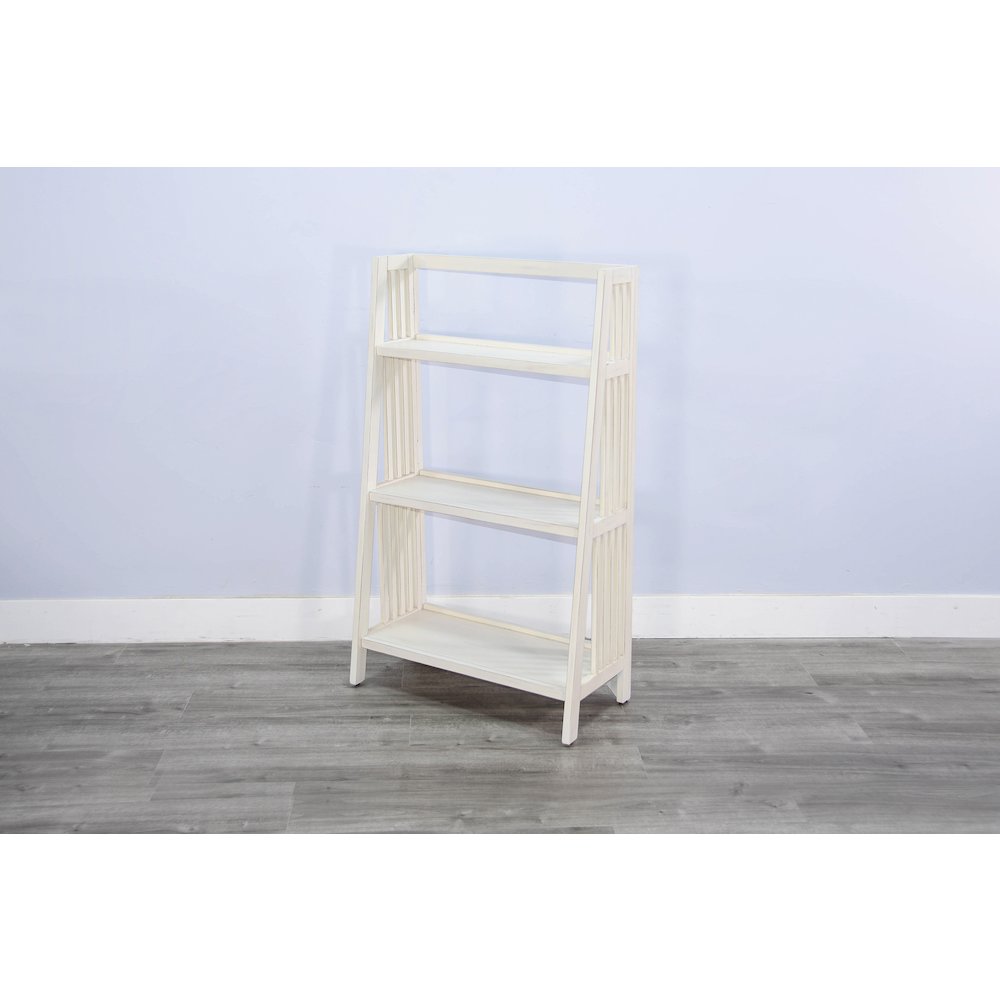Sunny Designs 48" Mahogany Wood Folding Bookcase. Picture 3
