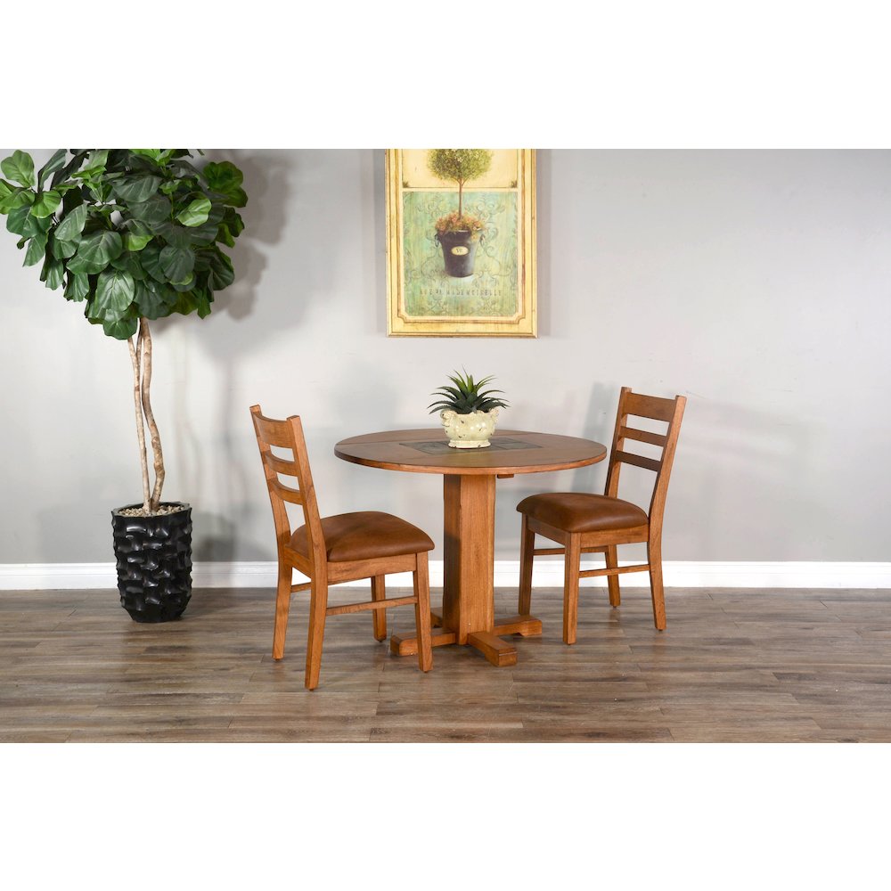 Drop Leaf Round Dining Set. Picture 2