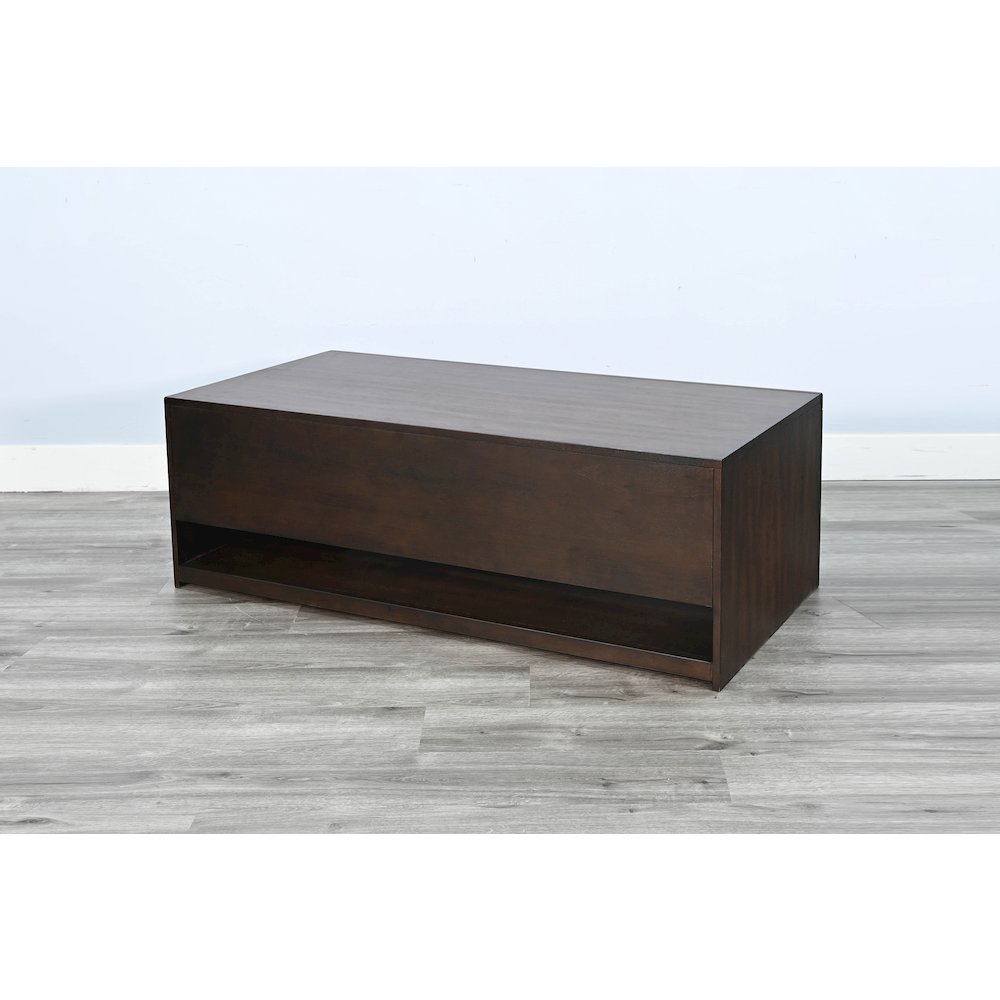 Coffee Table with Sliding Doors & Casters. Picture 4