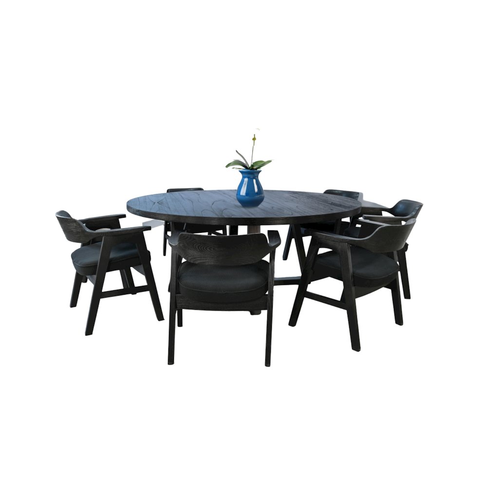 Mia Large Round Dining Set. Picture 1