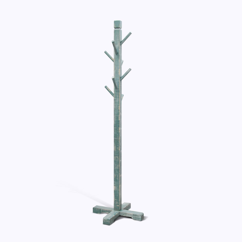 Traditional Solid Wood Hat Rack with 8-Prong Hooks. Picture 1
