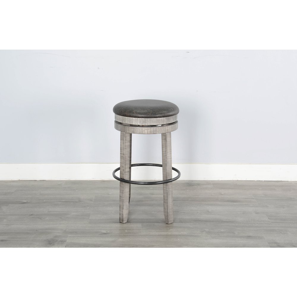 Bar Swivel Stool, Cushion Seat (Set of 2). Picture 2