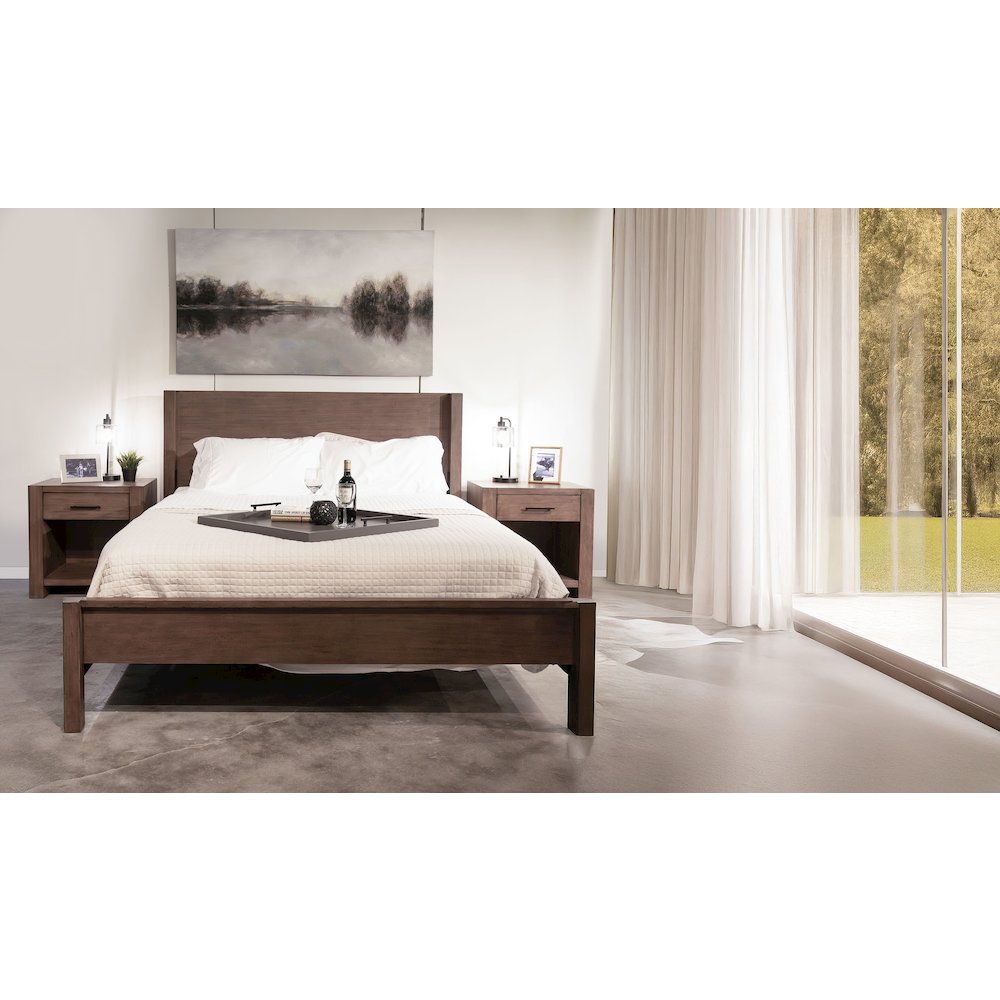 Kjirsten Modern Shelter Queen Bed. Picture 2