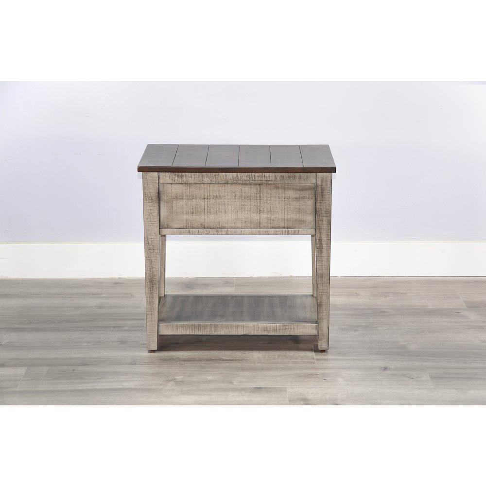 Chair Side Table, Tobacco Leaf/Alpine Grey. Picture 4
