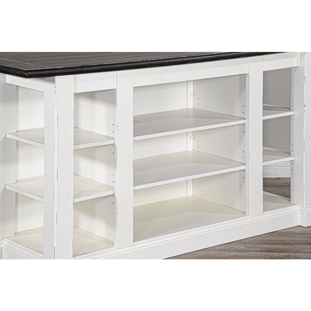 Carriage House Kitchen Island, 13" Drop Leaf. Picture 4