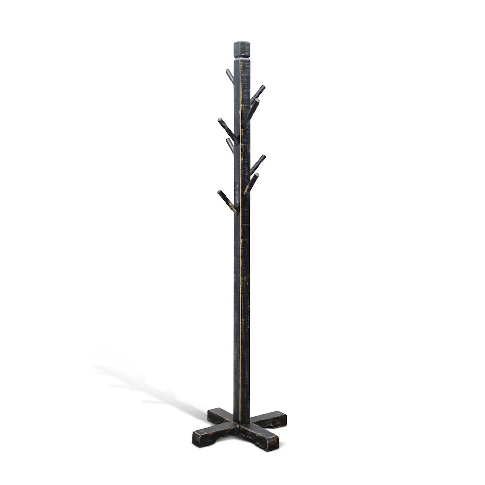 Traditional Solid Wood Hat Rack with 8-Prong Hooks. Picture 1