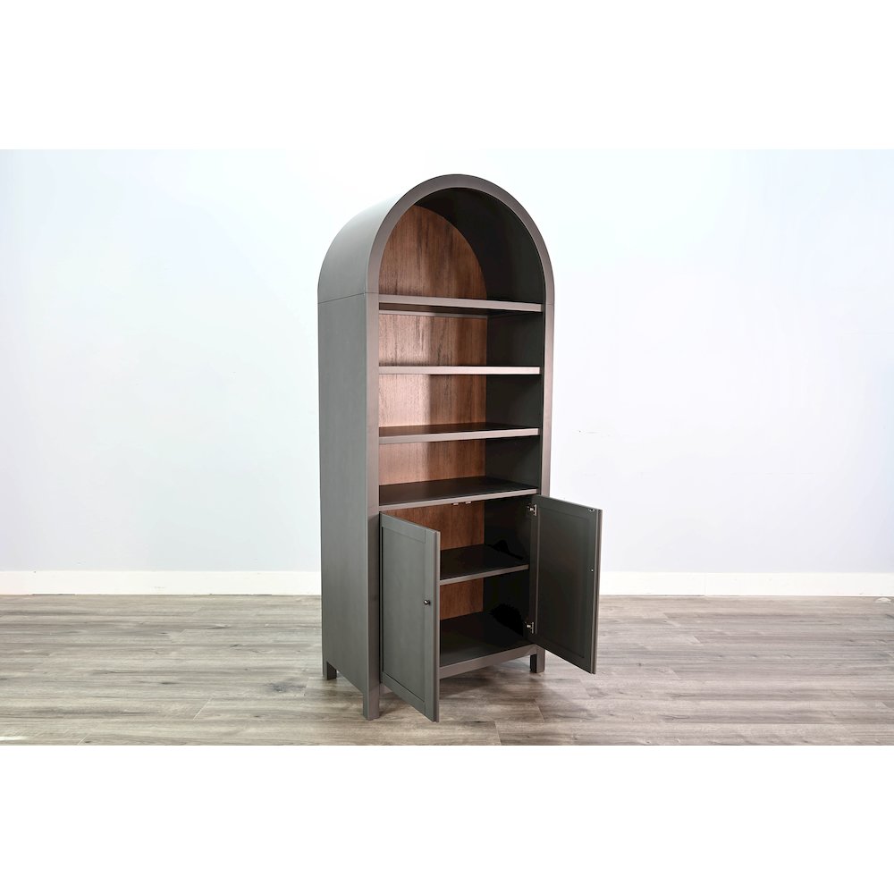 Arched Display Cabinet with Doors. Picture 5