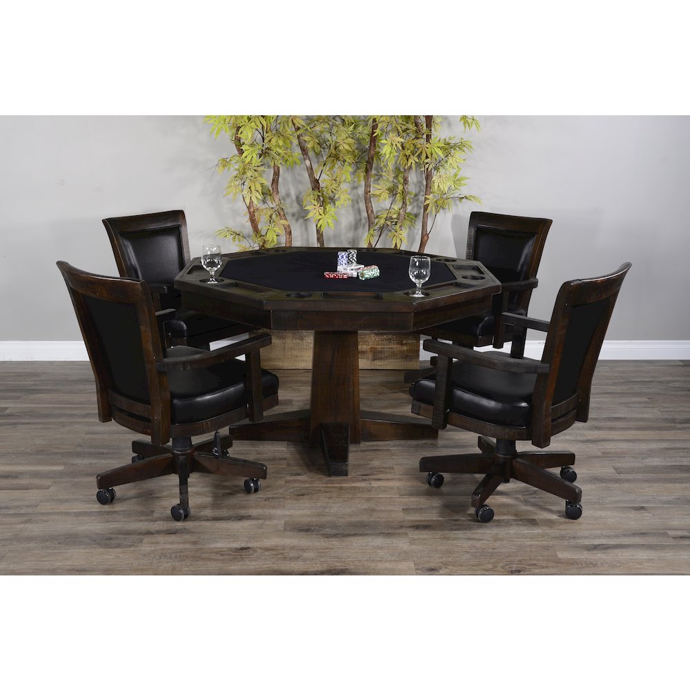 Sunny Designs Reversible Game and Dining Poker Table. Picture 3