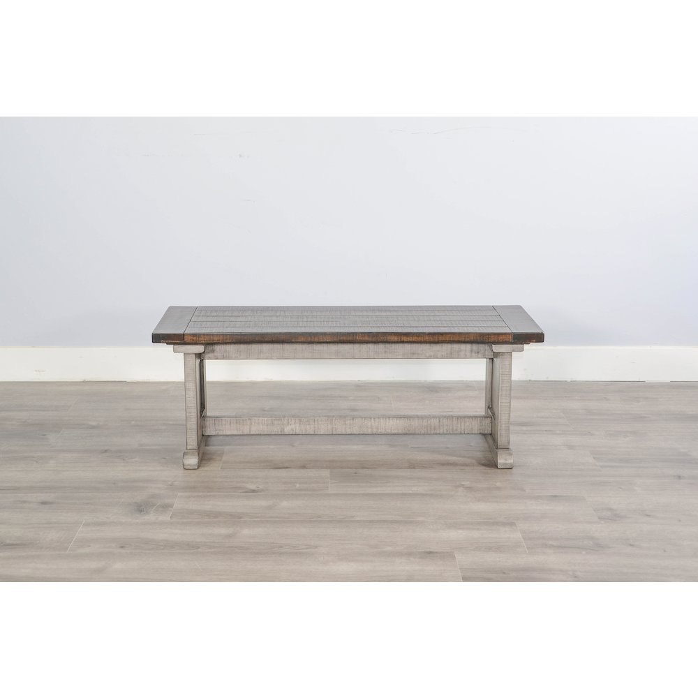 Wood Side Bench, Tobacco Leaf/Alpine Grey. Picture 2