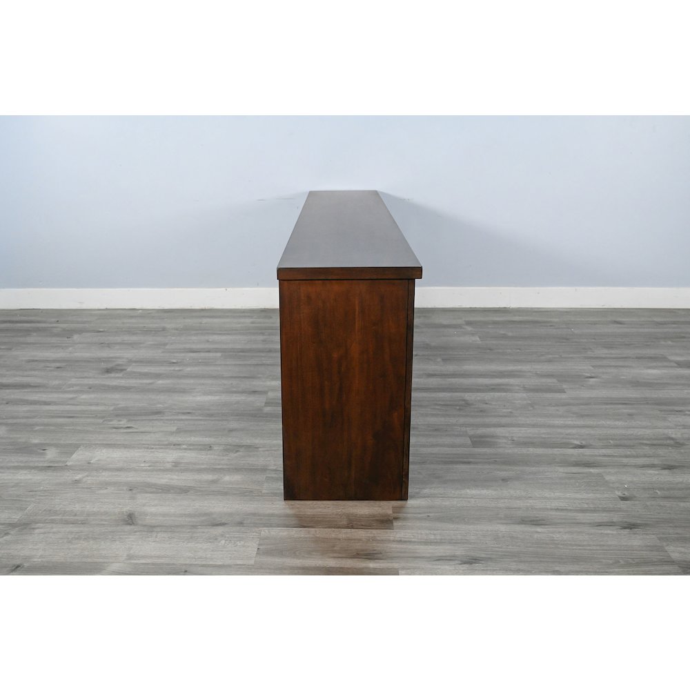 98" Media Console with Electric Fireplace. Picture 3
