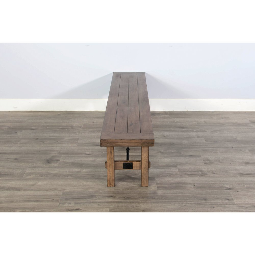 Bench with Turnbuckle, Wood Seat. Picture 4