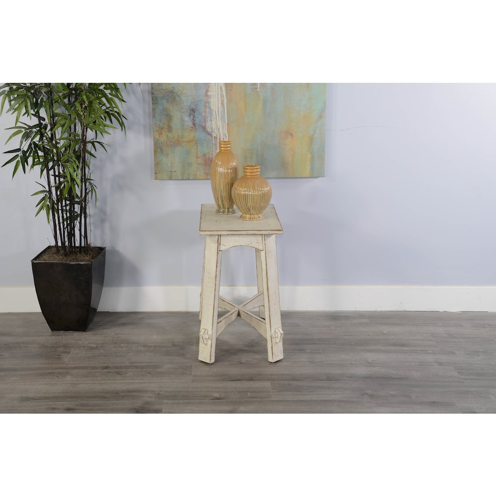 White Sand Chair Side Table. Picture 2