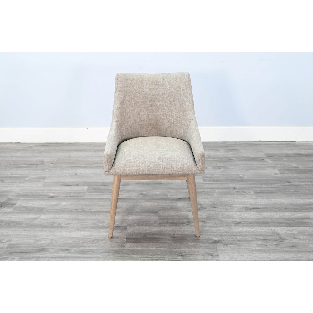 Olivia Lowback Cushioned Grey Dining Chair (Set of 2). Picture 2