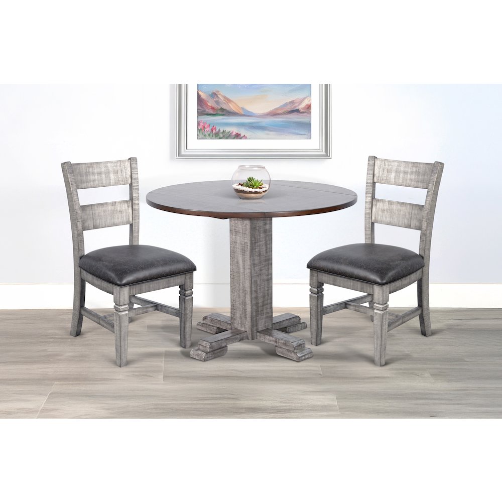 Drop Leaf Round Dining Set. Picture 2