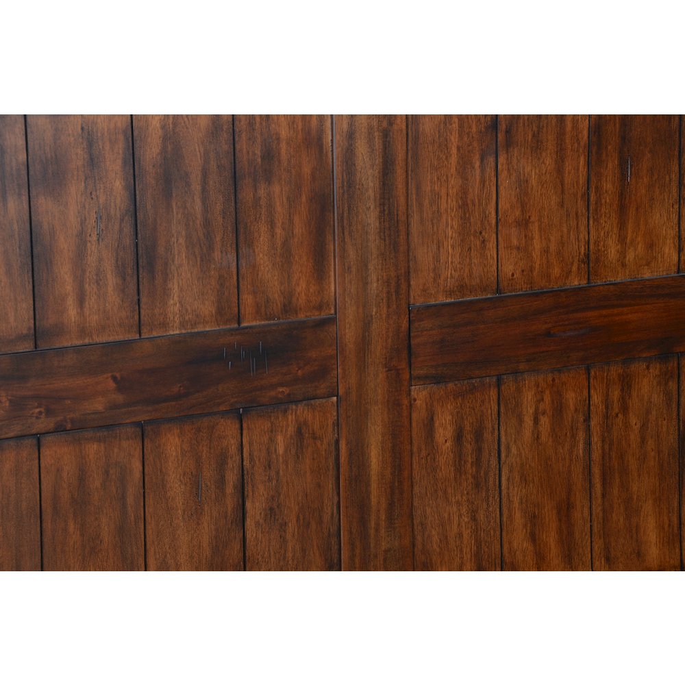 78" Farmhouse Wood Home Bar Set. Picture 7