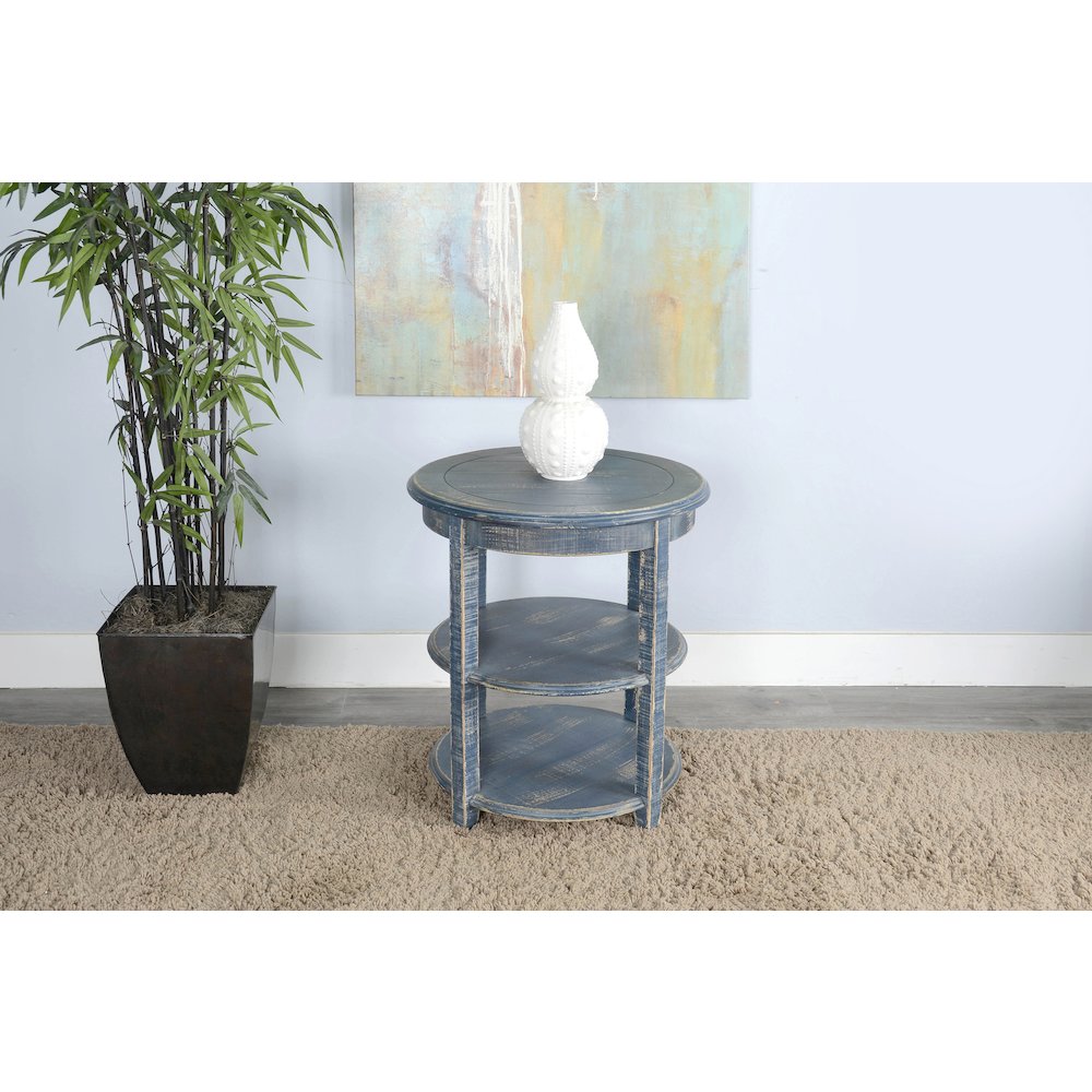 Ocean Blue Side Table. Picture 2