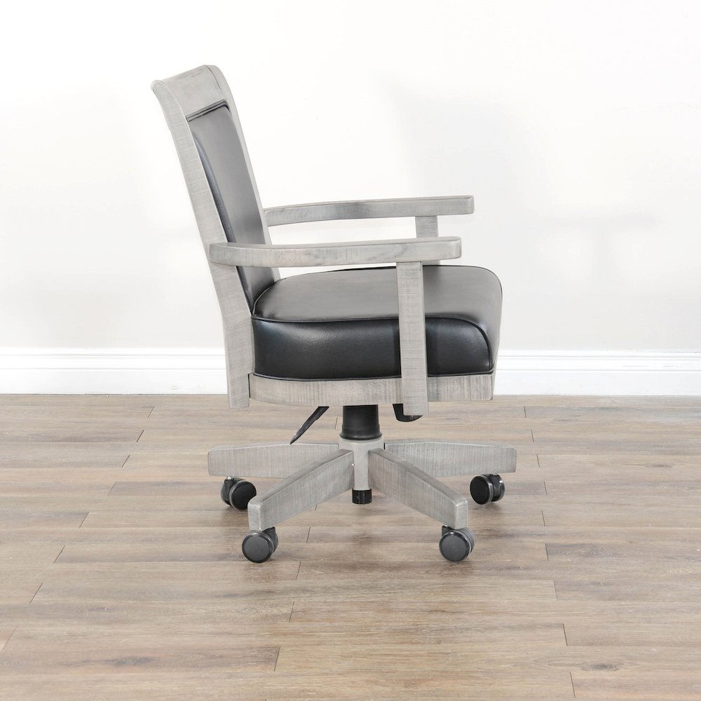 Game Chair with Casters, Cushion Seat & Back. Picture 3