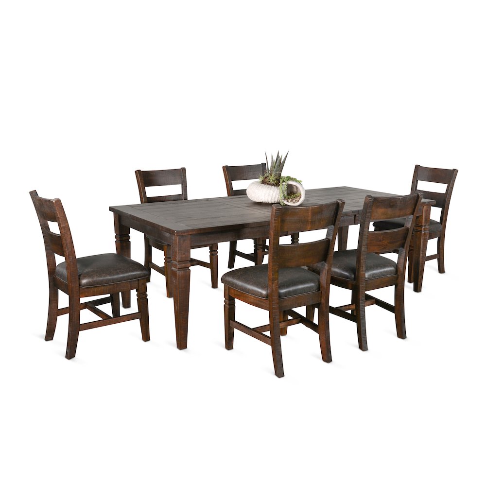 Extension Dining Set with Butterfly Leaf. Picture 1