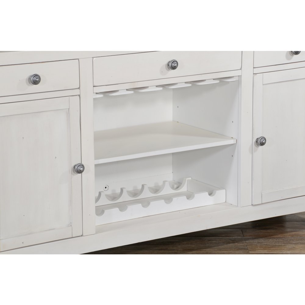 78" Farmhouse Wood Home Bar Set. Picture 7