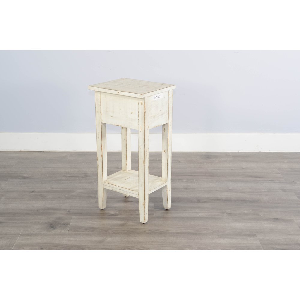 White Sand Chair Side Table. Picture 4