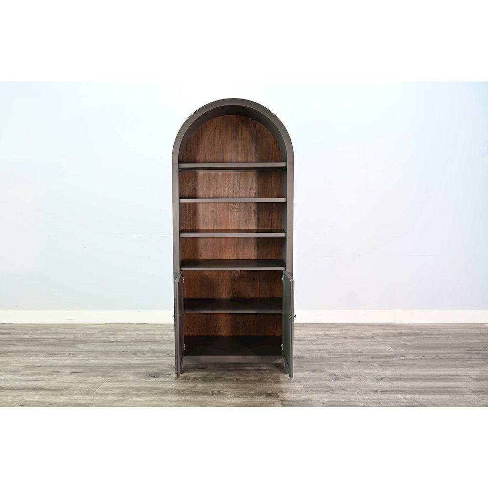 Arched Display Cabinet with Doors. Picture 3
