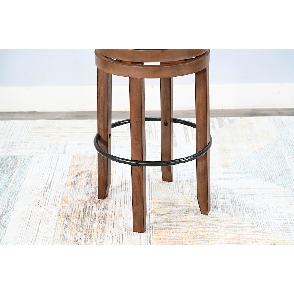 Bar Swivel Stool with Cushion Seat (Set of 2). Picture 4