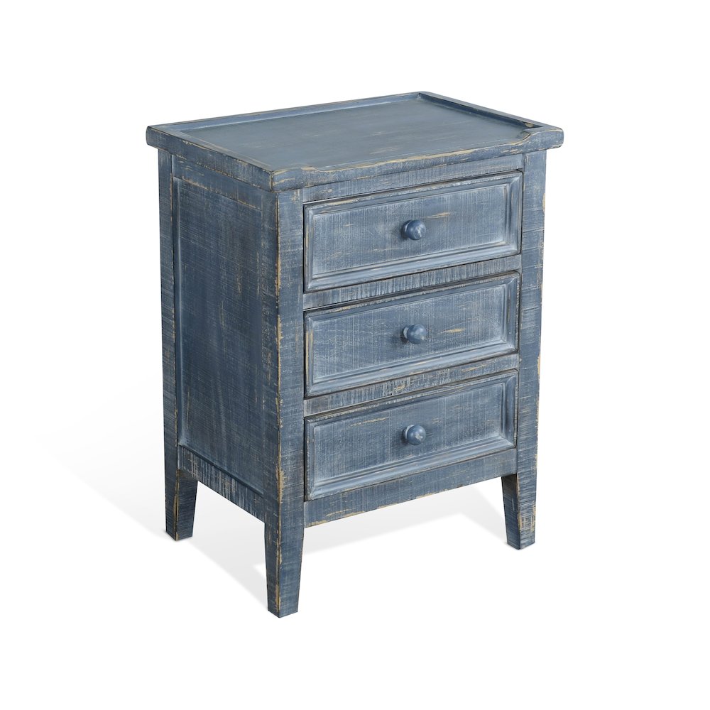 Ocean Blue End Table. Picture 1