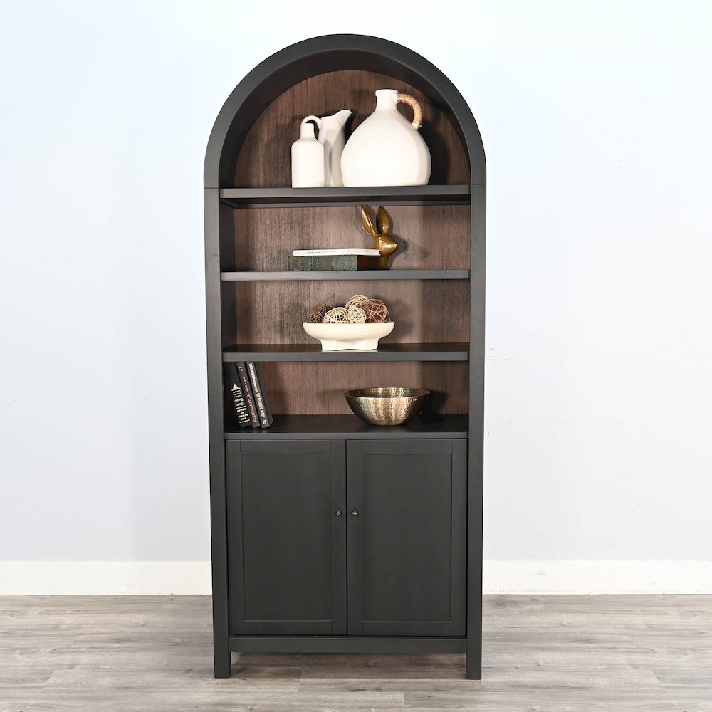 Arched Display Cabinet with Doors. Picture 2