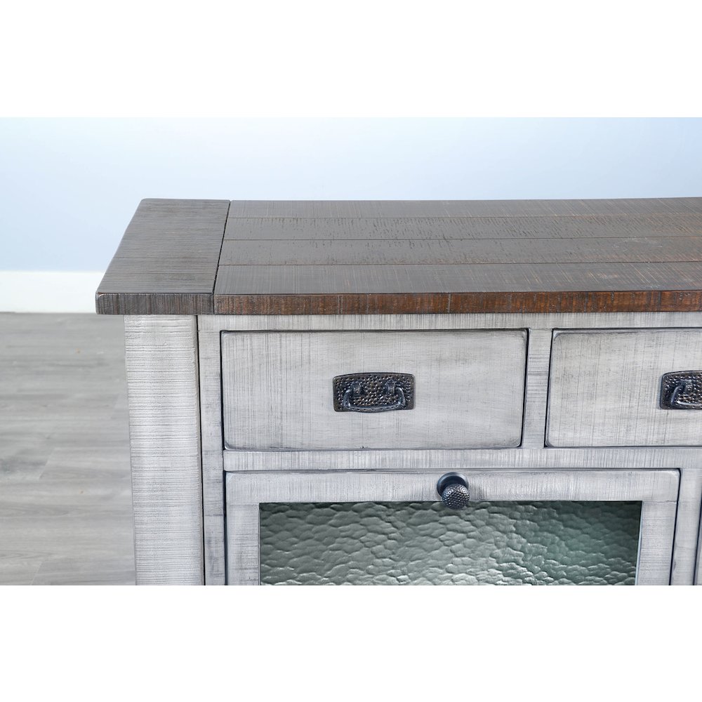 Homestead Hills Alpine Grey Wood Server. Picture 3