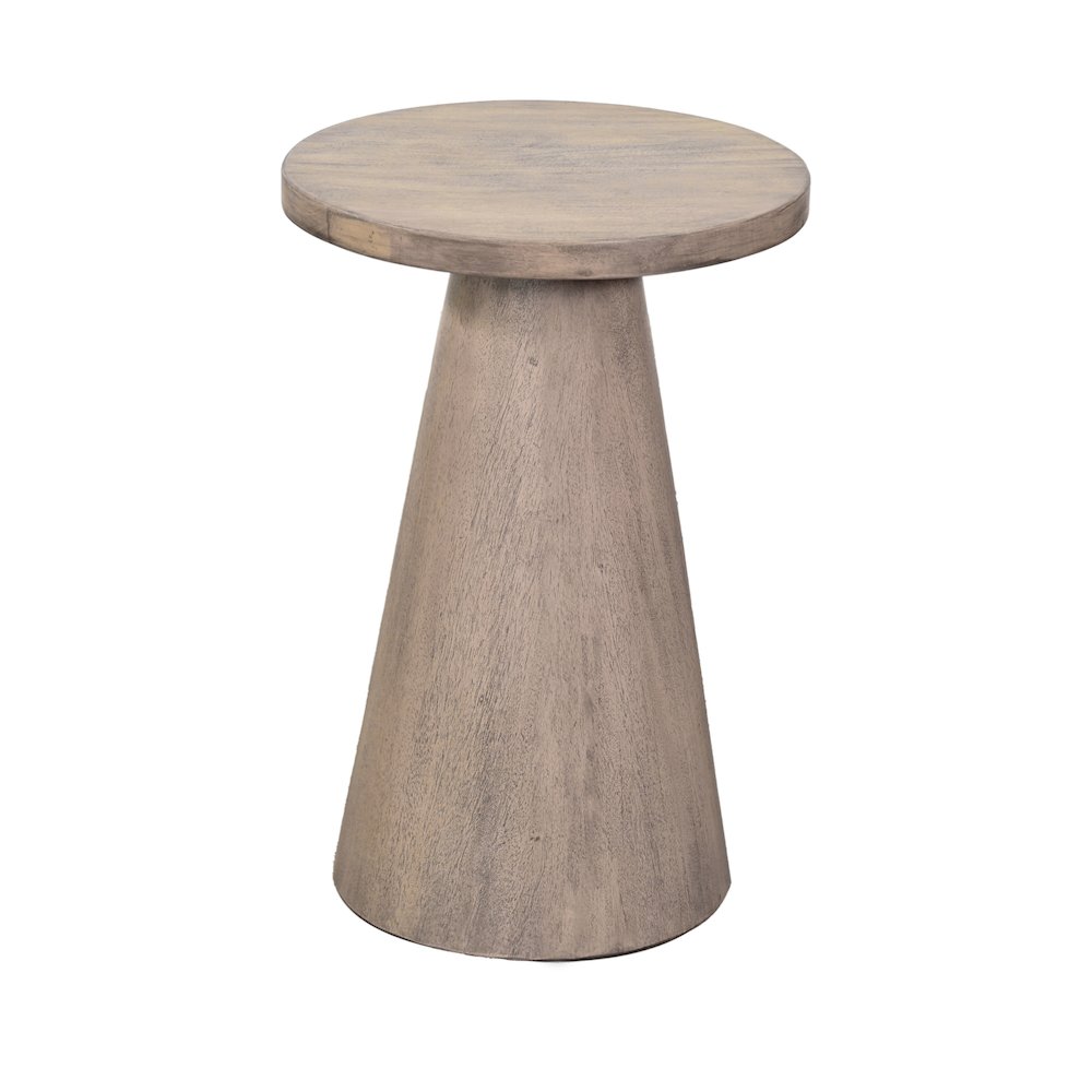 Felicity Modern Solid Wood Pedestal Side Table. Picture 1