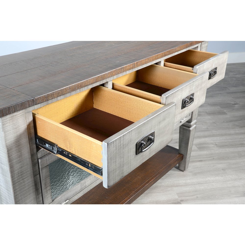 Homestead Hills Alpine Grey Wood Server. Picture 2
