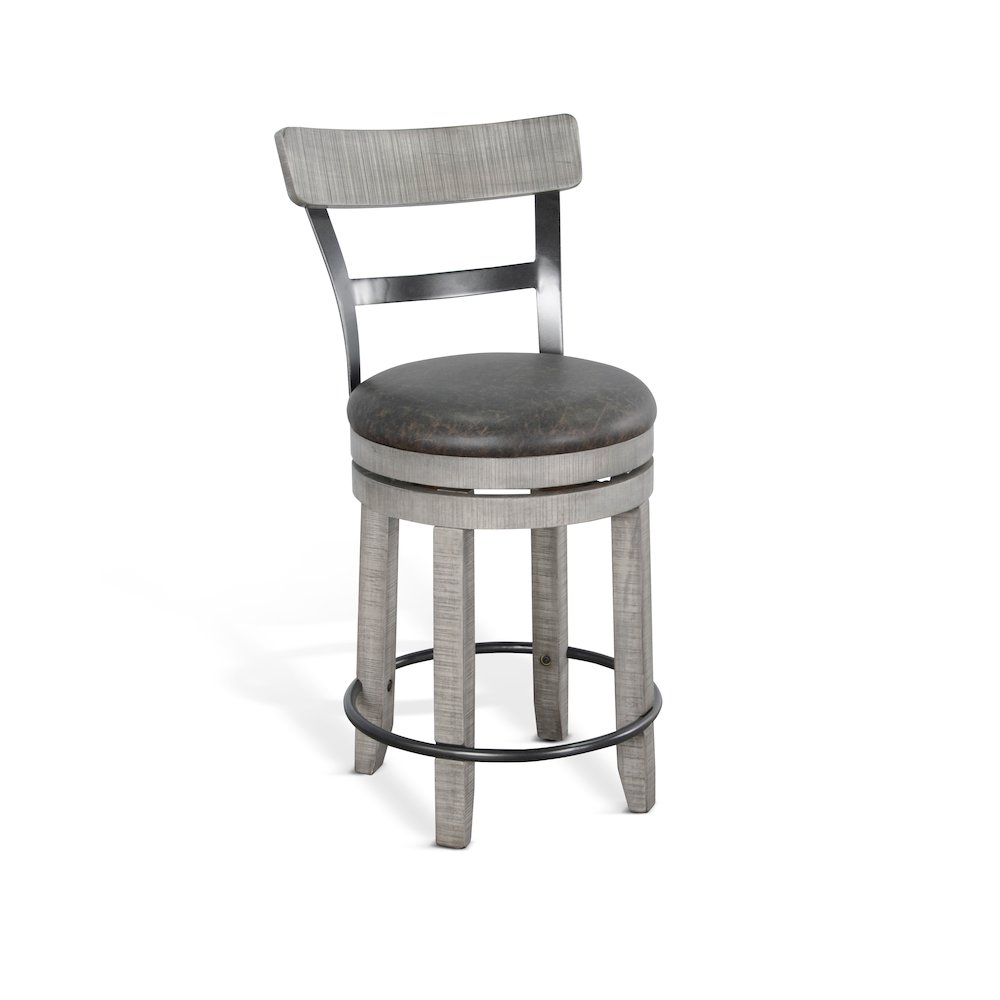 Counter Swivel Barstool, Cushion Seat (Set of 2). Picture 1