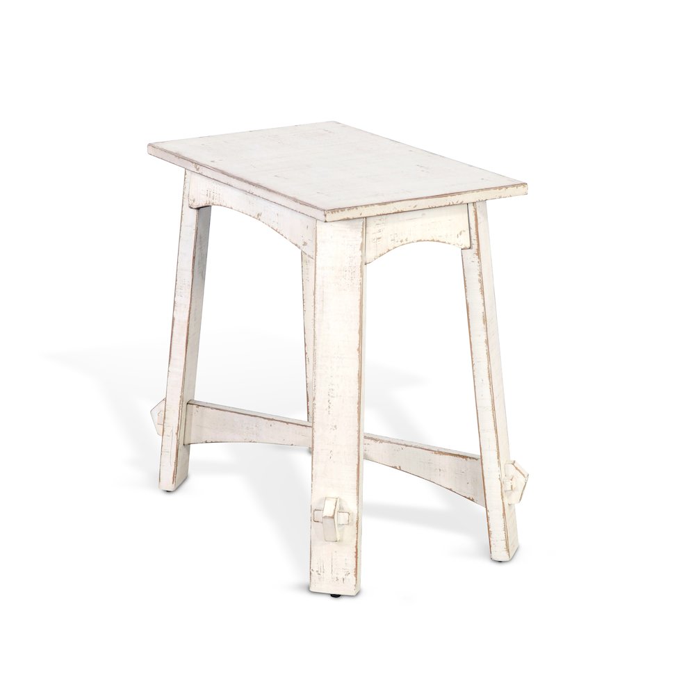 White Sand Chair Side Table. Picture 1
