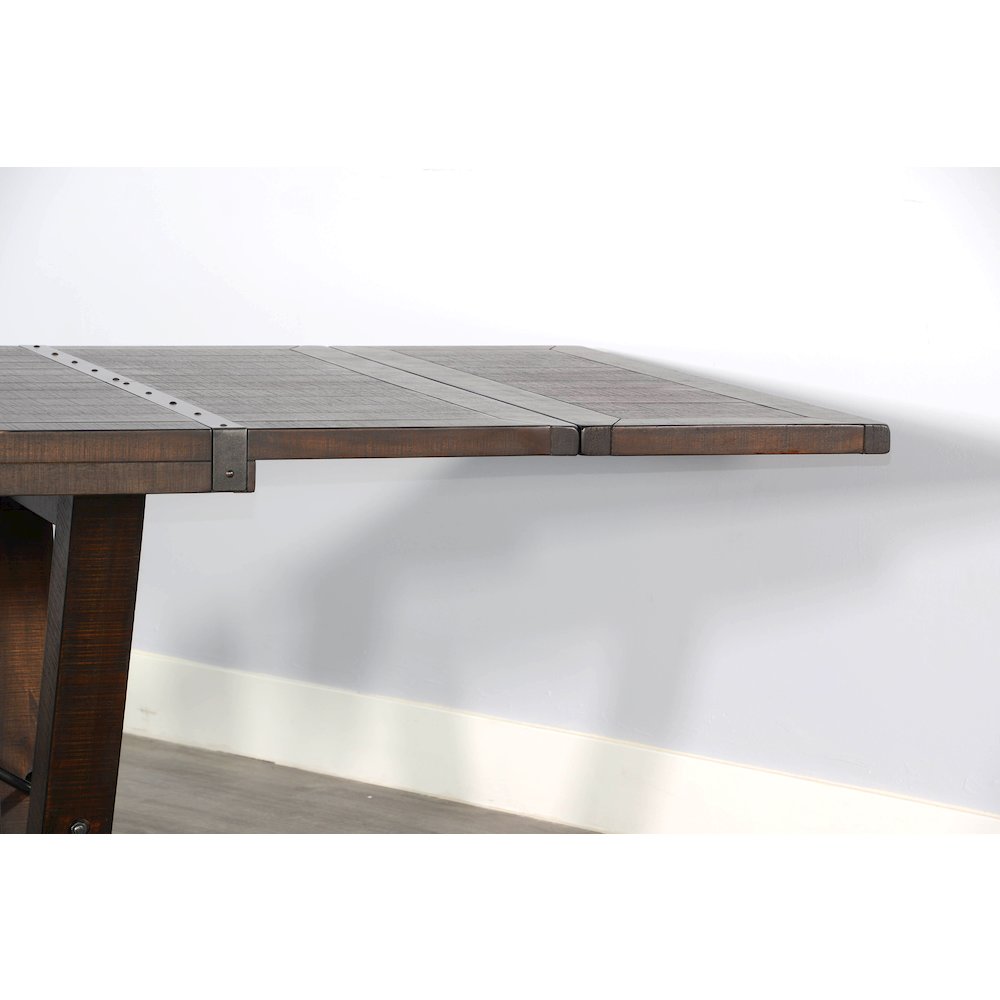 Yellowstone Folding Leaf Extension Dining Set. Picture 6