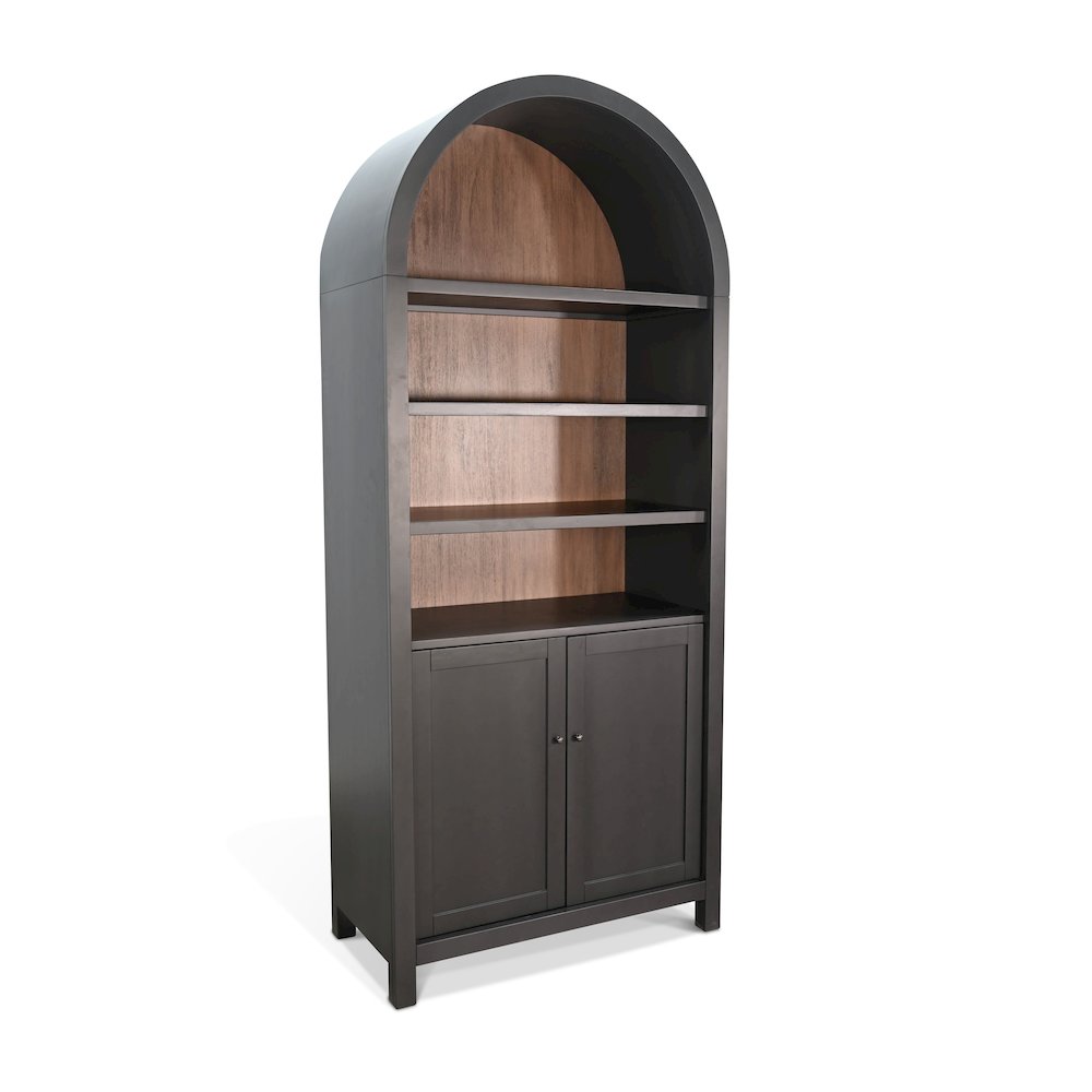 Arched Display Cabinet with Doors. Picture 1