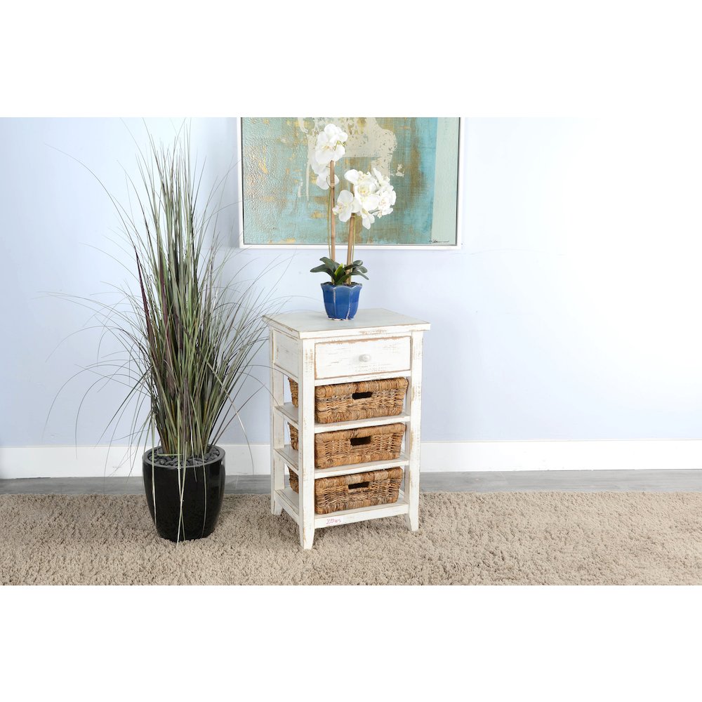White Sand Storage Table. Picture 2