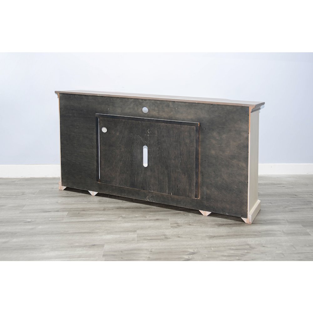 72" Media Console with Electric Fireplace. Picture 4