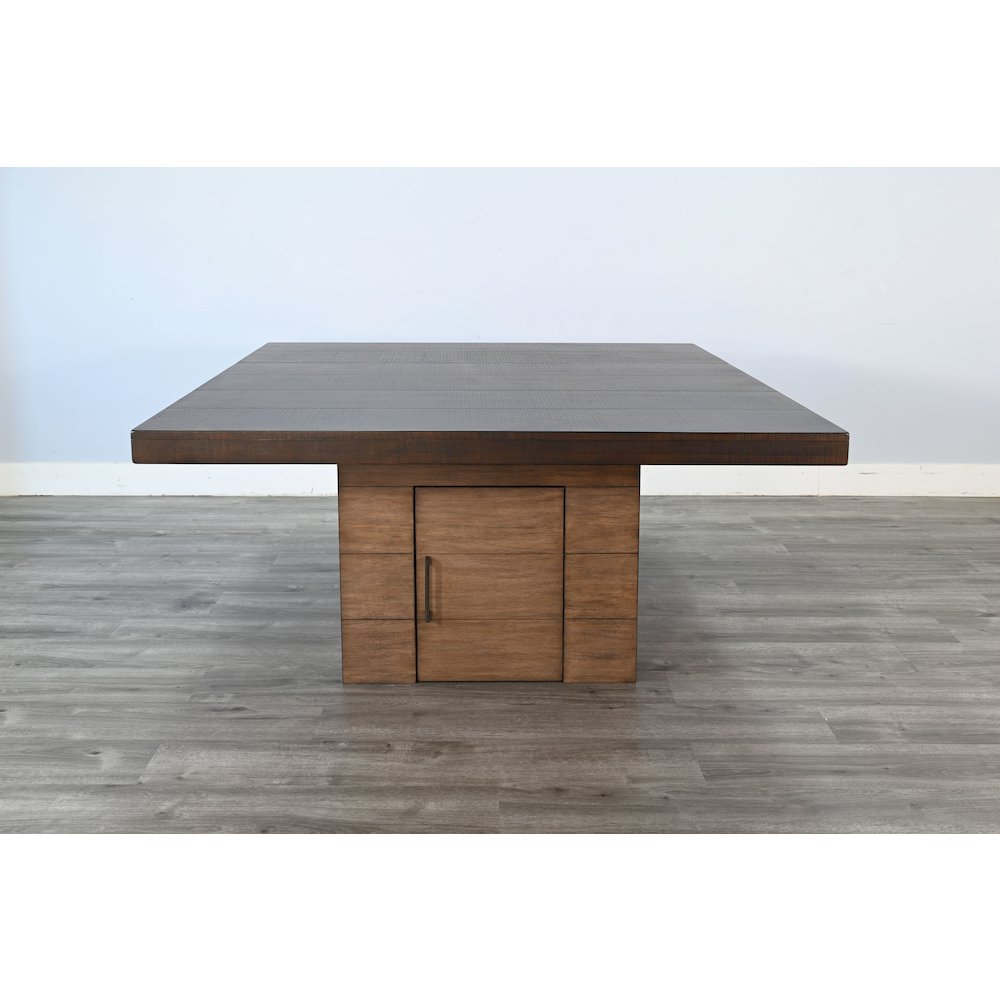 Modern Square Dining Set with Built-in Storage. Picture 5
